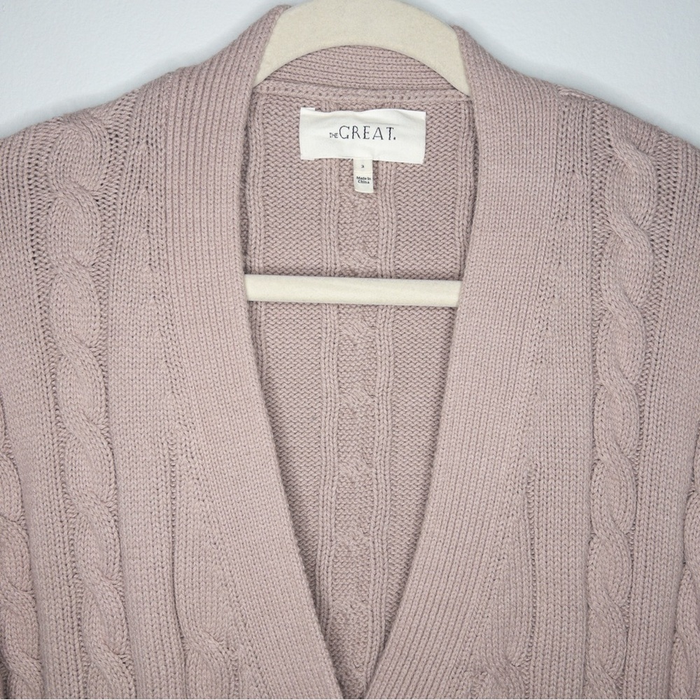 The Great Longline Cable Knit Cardigan Sweater - Picture 8 of 11